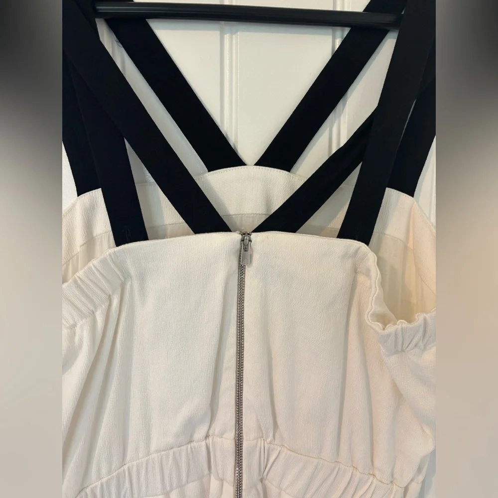 Sandro White and Black Mini Dress Size 1 - Picture 5 of 10